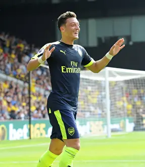 Watford V Arsenal 2016-17 Prints: Mesut Ozil's Stunner: Arsenal's 3-0 Victory Over Watford (2016-17)