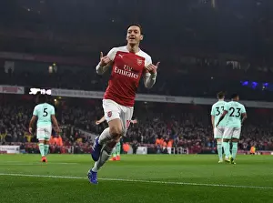 Arsenal V Bournemouth 2018-19 Prints: Mesut Ozil's Stunner: Arsenal's Game-Winning Goal vs AFC Bournemouth (2018-19)