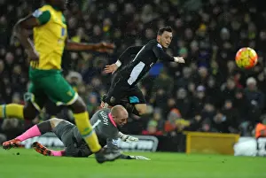Norwich City V Arsenal 2015-16 Prints: Mesut Ozil's Stunning Goal vs