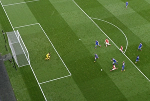 Arsenal V Chelsea 2014/15 Prints: Mesut Ozil's Thrilling Breakthrough: Arsenal vs. Chelsea, Premier League 2014/15