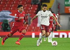 Liverpool V Arsenal 2020-21 Prints: Midfield Showdown: Dani Ceballos vs