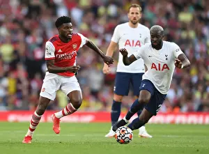 Arsenal V Tottenham Hotspur 2021-22 Prints: Midfield Showdown: Partey vs. Ndombele - Arsenal vs
