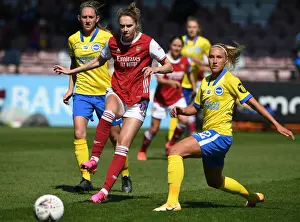 Arsenal Women V Brighton And Hove Albion 2020-21 Prints: Miedema vs Kovisto: A Riveting Rivalry at Empty Meadow Park - Arsenal Women vs Brighton & Hove Albion