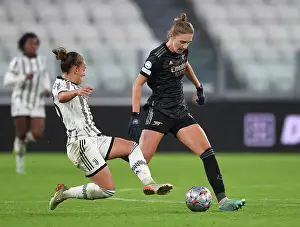 Juventus Women V Arsenal Women 2022-23 Prints: Miedema vs. Rosucci: A Champions League Battle - Juventus vs. Arsenal