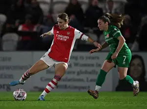 Arsenal Women V Coventry United Women 2021-22 Prints: Miedema's Battle Against Coventry's Defense: Arsenal Women's FA Cup Quarterfinal Showdown