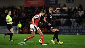 Arsenal Women V West Ham United Women 2022-23 Prints: Miedema's Dominance: Arsenal Women Crush West Ham United in FA WSL Showdown