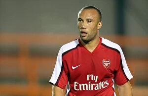 Images Dated 7th October 2008: Mikael Silvestre in Action: Arsenal Reserves vs Stoke City Reserves, 6/10/08