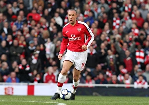 Arsenal v Burnley 2009-10 Gallery: Mikael Silvestre (Arsenal). Arsenal 3: 1 Burnley. Barclays Premier League
