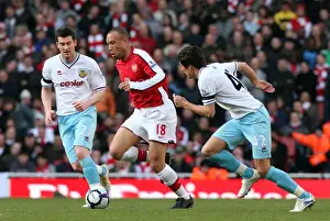Mikael Silvestre (Arsenal) David Nugent and Jack Cork (Burnley). Arsenal 3: 1 Burnley