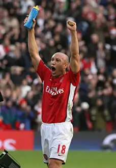 Arsenal V Manchester United 2008-09 Prints: Mikael Silvestre's Triumph: Arsenal's 2-1 Victory Over Manchester United, 2008