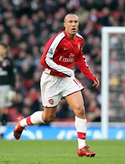 Arsenal V Plymouth Argyle - FA Cup 2008-09 Prints: Mikael Silvestre's Unforgettable FA Cup Triumph: Arsenal's 3-1 Victory Over Plymouth Argyle (3/1/09)