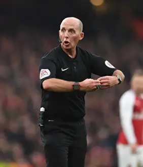Arsenal V Tottenham Hotspur 2017-18 Prints: Mike Dean Overssees Tense Arsenal v Tottenham Clash in Premier League
