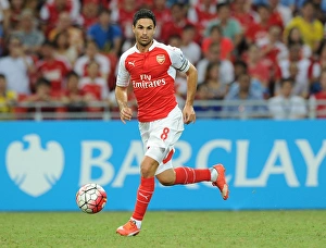Arsenal V Everton - Asia Trophy 2015-16 Prints: Mikel Arteta in Action: Arsenal vs. Everton, 2015 Asia Trophy, Singapore