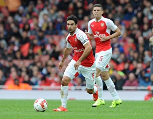 Mikel Arteta in Action: Arsenal vs. VfL Wolfsburg, Emirates Cup 2015/16