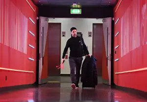 Arsenal V Liverpool 2021-22 Prints: Mikel Arteta Arrives at Emirates Stadium Ahead of Arsenal vs Liverpool Premier League Clash (2021-22)