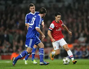 Mikel Arteta (Arsenal) Christian Fuchs and Roman Neustadter (Schalke). Arsenal 0: 2 Schalke 04