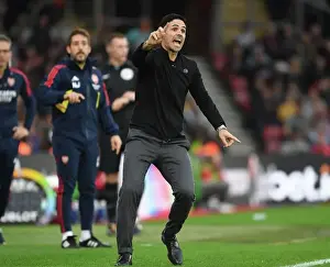 Southampton V Arsenal 2022-23 Prints: Mikel Arteta and Arsenal Face Off in Premier League Clash at Southampton (2022-23)