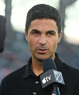 MLS Allstars V Arsenal 2023-24 Prints: Mikel Arteta and Arsenal FC Face Off Against MLS All-Stars in 2023: A Battle at the Audi Field