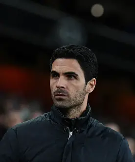 Mikel Arteta Before Arsenal FC vs Olympiacos FC - UEFA Europa League 2020