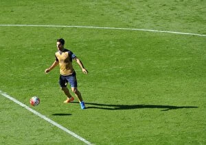 Leicester City v Arsenal 2015/16 Collection: Mikel Arteta (Arsenal). Leicester City 2: 5 Arsenal