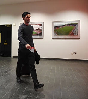 Images Dated 8th May 2022: Mikel Arteta: Arsenal Manager Focuses Ahead of Arsenal vs Leeds United, Premier League 2021-22