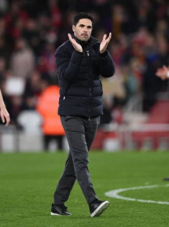 Arsenal v Leicester City 2021-22 Collection: Mikel Arteta: Arsenal Manager Post-Match vs Leicester City (Premier League, 2021-22)