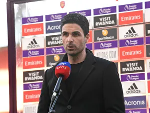 Arsenal V Everton 2020-21 Prints: Mikel Arteta: Arsenal Manager Prepares for Arsenal vs