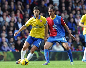 Mikel Arteta (Arsenal) Marouane Chamakh (Palace). Crystal Palace 0:2 Arsenal. Barclays Mikel Arteta (Arsenal) Marouane Chamakh (Palace). Crystal Palace 0:2 Arsenal. Barclays