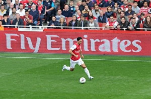Mikel Arteta (Arsenal) runs in front of the Fly Emirates Board. Arsenal 2:1 Sunderland Mikel Arteta (Arsenal) runs in front of the Fly Emirates Board. Arsenal 2:1 Sunderland