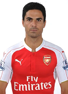 Arsenal 1st Team Photocall 2015-16 Prints: Mikel Arteta at Arsenal Training (2015-16)