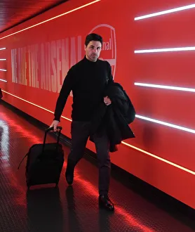 Mikel Arteta Before Arsenal vs. AFC Bournemouth, Premier League 2022-23