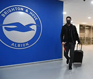 Brighton And Hove Albion V Arsenal 2021-22 Prints: Mikel Arteta Before Arsenal's Premier League Clash Against Brighton & Hove Albion