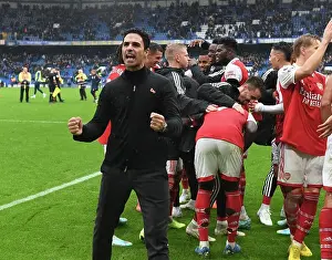 Chelsea V Arsenal 2022-23 Prints: Mikel Arteta Celebrates Arsenal's Win Against Chelsea in the Premier League