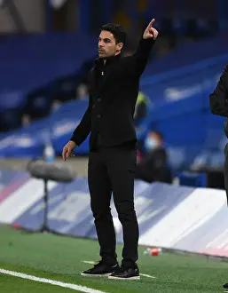 Mikel Arteta at Chelsea-Arsenal Clash in Empty Stamford Bridge, Premier League 2020-21