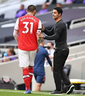 Mikel Arteta Coaches Arsenal Against Tottenham Hotspur in Premier League Clash (2019-20)
