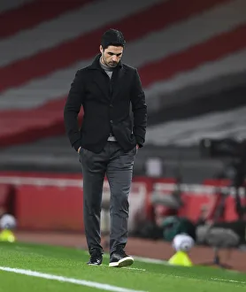 Mikel Arteta at Empty Emirates: Arsenal vs Manchester City, 2021