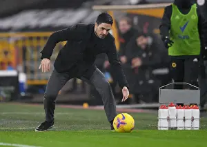 Wolverhampton Wanderers V Arsenal 2020-21 Prints: Mikel Arteta Faces Off Against Wolverhampton Wanderers in Premier League Clash