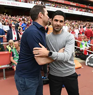 Arsenal V Everton 2021-22 Prints: Mikel Arteta and Frank Lampard's Post-Match Handshake: Arsenal vs