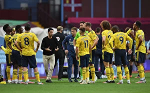 Images Dated 22nd July 2020: Mikel Arteta Gives Instructions to Arsenal Team during Aston Villa vs Arsenal (2019-20)