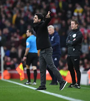 Arsenal V West Ham United 2019-20 Prints: Mikel Arteta Goes Head-to-Head: Arsenal vs. West Ham United Clash in Premier League
