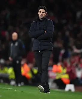 Arsenal V West Ham United 2021-22 Prints: Mikel Arteta Goes Head-to-Head with West Ham in Premier League Showdown: Arsenal vs
