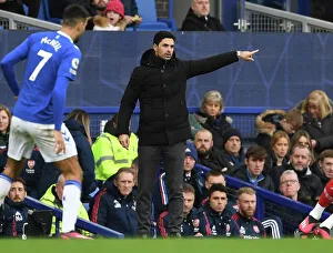 Everton V Arsenal 2022-23 Prints: Mikel Arteta at Goodison Park: Arsenal vs Everton, Premier League 2022-23