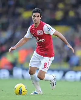 Mikel Arteta Leads Arsenal in the 2011-12 Premier League Clash Against Norwich City
