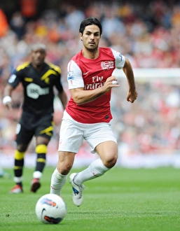 Arsenal V Bolton Wanderers 2011-12 Prints: Mikel Arteta Leads Arsenal Against Bolton Wanderers, 2011-12 Premier League