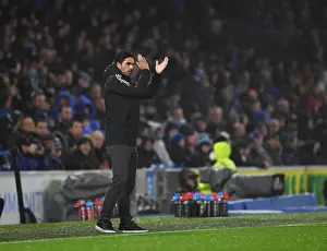 Brighton And Hove Albion V Arsenal 2021-22 Prints: Mikel Arteta Leads Arsenal Against Brighton & Hove Albion in Premier League Showdown