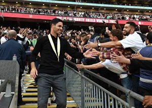 Arsenal V Manchester City - Community Shield 2023-24 Prints: Mikel Arteta Leads Arsenal in FA Community Shield Clash Against Manchester City, 2023-24