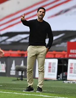 Sheffield United V Arsenal - FA Cup 2019-20 Prints: Mikel Arteta Leads Arsenal in FA Cup Battle against Sheffield United