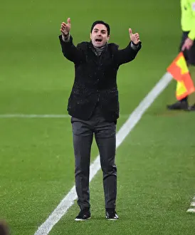 Arsenal V Leeds United 2020-21 Prints: Mikel Arteta Leads Arsenal Against Leeds United in Premier League Showdown