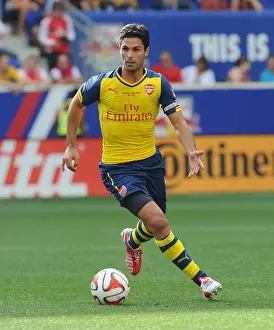 New York Red Bulls V Arsenal 2014-15 Prints: Mikel Arteta Leads Arsenal Against New York Red Bulls in Pre-Season Friendly