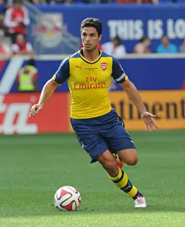 New York Red Bulls V Arsenal 2014-15 Prints: Mikel Arteta Leads Arsenal in Pre-Season Battle Against New York Red Bulls (2014-15)